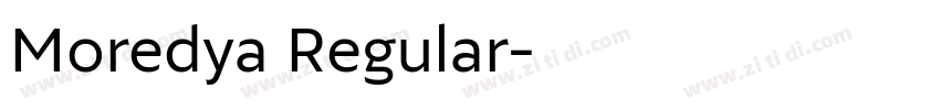 Moredya Regular字体转换